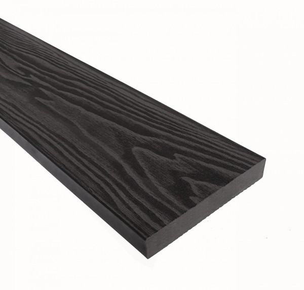 Террасная доска из ДПК Terrapol Смарт 3D Полнотелая без паза Черное дерево купить в Анапе