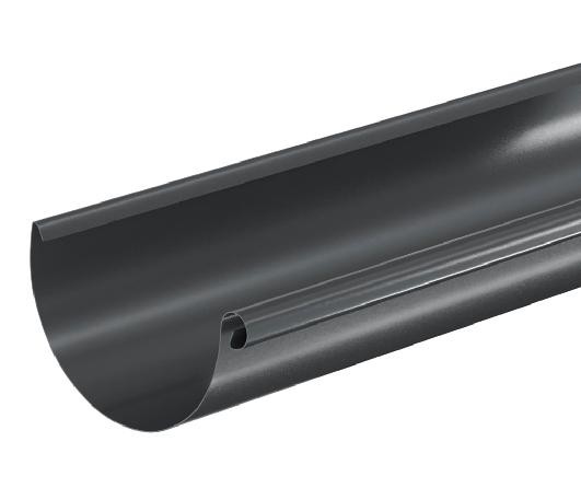 Водосток Aquasistem, система 125x90 - Водосточный желоб 3.00м RAL 7024 Тёмно-серый купить в Анапе