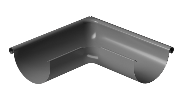 Угол внешний 90° D125 Döcke STAL PREMIUM Графит, (RAL 7024) купить в Анапе