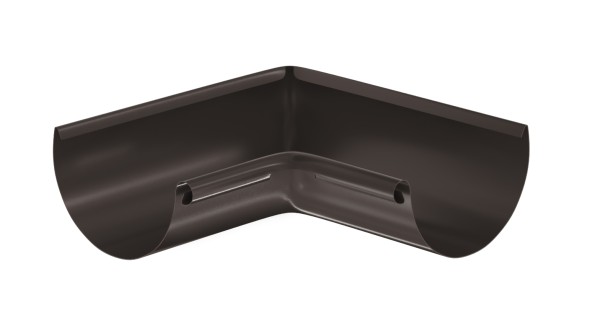 Водосток Aquasistem, система 125x90 - Угол желоба, внутренний 90° RR 32 Тёмно-Коричневый купить в Анапе