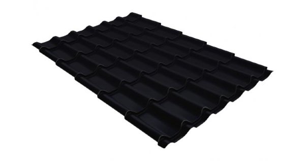 Металлочерепица классик GL 0,5 Velur20 RAL 9005 черный купить в Анапе