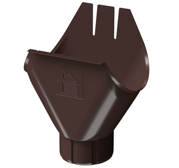 Воронка желоба D125 Döcke STAL PREMIUM Шоколад, (RAL 8019) купить в Анапе