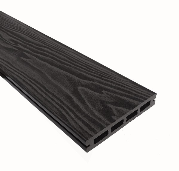 Террасная доска из ДПК Terrapol Смарт 3D Пустотелая с пазом Черное дерево купить в Анапе