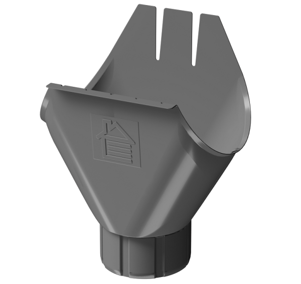 Воронка желоба D125 Döcke STAL PREMIUM Графит, (RAL 7024) купить в Анапе