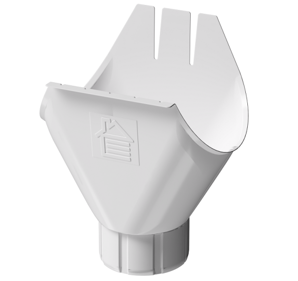 Воронка желоба D125 Döcke STAL PREMIUM Пломбир, (RAL 9010) купить в Анапе