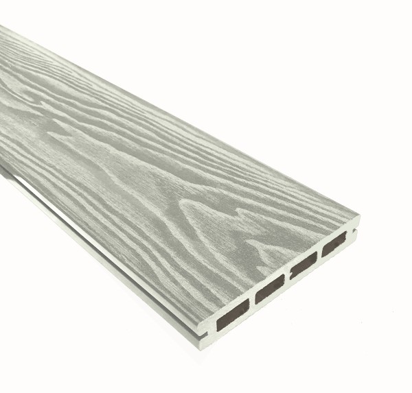 Террасная доска из ДПК Terrapol Смарт 3D Пустотелая с пазом Дуб беленый купить в Анапе