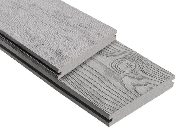 Террасная доска ДПК Outdoor 3D полнотелая STORM/OCEAN GREY серая микс купить в Анапе