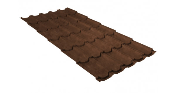 Металлочерепица квинта плюс 0,45 Safari Twincolor Brown купить в Анапе