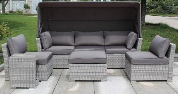 Диван-Трансформер AFINA плетеный из иск. ротанга AFM-320G Grey купить в Анапе