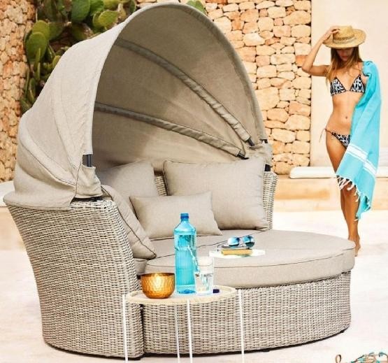 Диван-Трансформер AFINA плетеный из иск. ротанга AFM-325 Beige купить в Анапе