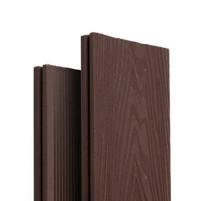 Террасная доска Ecodecking Экстра 3D полнотелая Венге