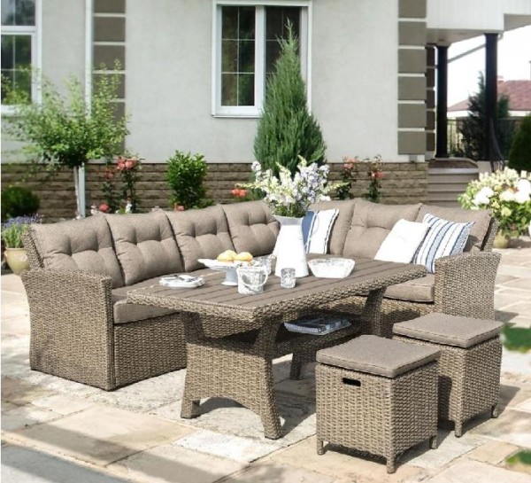 Комплект мебели AFINA плетеной из иск. ротанга AFM-307B Beige купить в Анапе