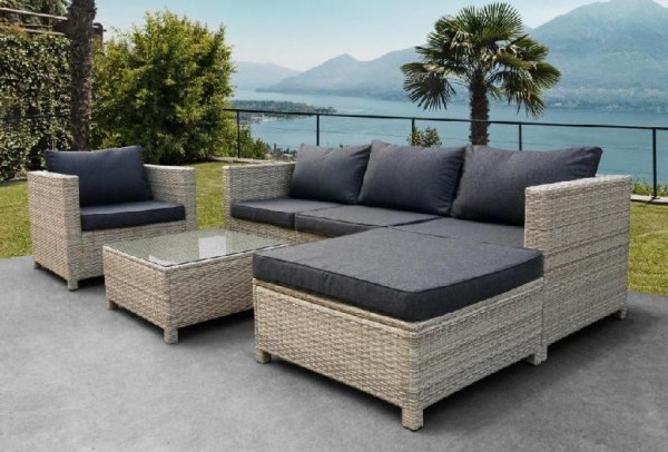 Комплект мебели AFINA плетеной из иск. ротанга YR821G Grey/Grey купить в Анапе