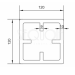 Столб SEQUOIA Evolution 3D WOOD BROWN купить в Анапе