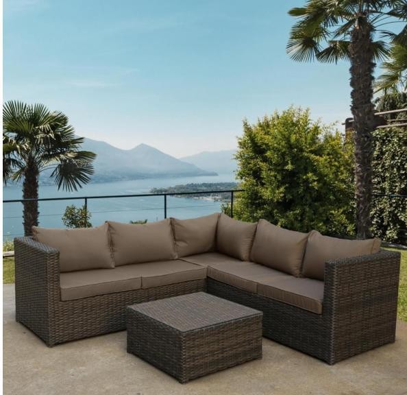 Комплект мебели AFINA плетеной из иск. ротанга YR825A Brown/Beige купить в Анапе
