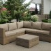 Комплект мебели AFINA плетеной из иск. ротанга YR825B Beige купить в Анапе