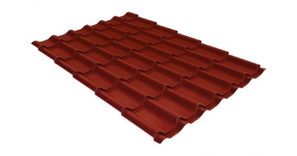 Металлочерепица классик 0,5 Satin RAL 3009 оксидно-красный купить в Анапе