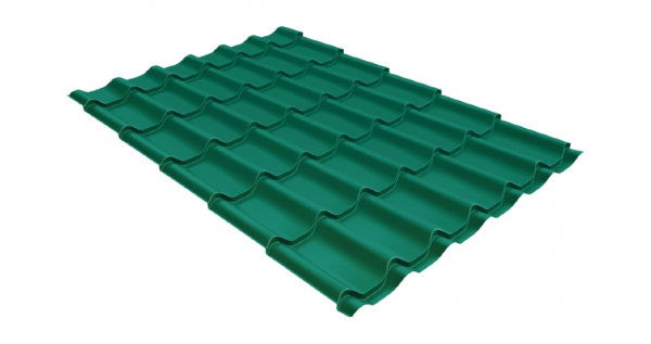 Металлочерепица классик 0,5 Satin RAL 5021 купить в Анапе