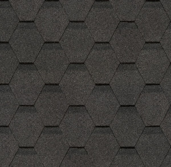 Гибкая черепица Docke, коллекция Шестигранник Серый купить в Анапе