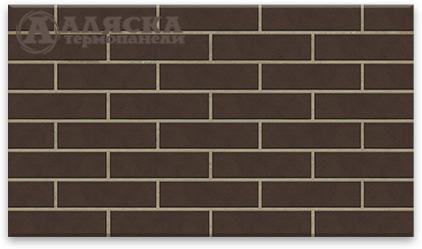 Фасадная Термопанели Аляска Amsterdam brown купить в Анапе