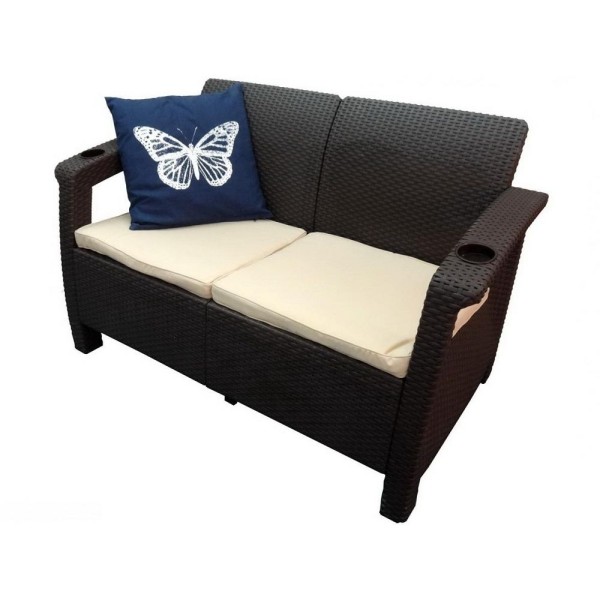 Двухместный диван Yalta Sofa Seаt венге купить в Анапе