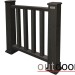 Ограждение из ДПК Outdoor Классик 3D STORM чёрный купить в Анапе