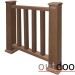Ограждение из ДПК Outdoor Классик 3D STORM коричневый микс купить в Анапе