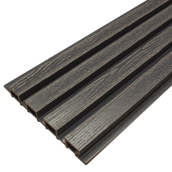 Фасадная доска из ДПК Faynag Wood Рейка Мокрый Асфальт купить в Анапе