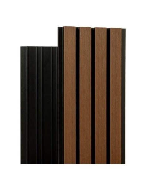Фасадная реечная панель Ecodecking Скай коэкструзия 200х20х3000 Тик купить в Анапе