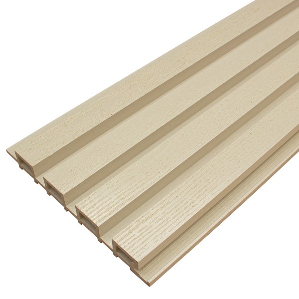 Фасадная доска из ДПК Faynag Wood Рейка Слоновая кость купить в Анапе