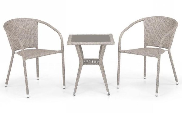 Комплект плетеной мебели AFINA из иск. ротанга T25C/Y137C-W85 Latte 2Pcs купить в Анапе