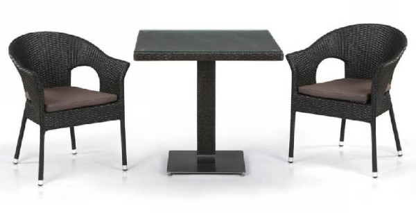 Комплект плетеной мебели AFINA из иск. ротанга T605SWT/Y79A-W53 Brown 2Pcs купить в Анапе