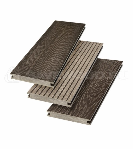 Террасная доска SW Fraxinus (R) полнотелая «SaveWood» Темно-коричневый купить в Анапе