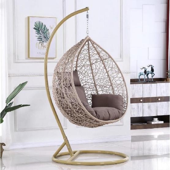 Кресло Подвесное из искусственного ротанга AFM-169A-LB Beige купить в Анапе