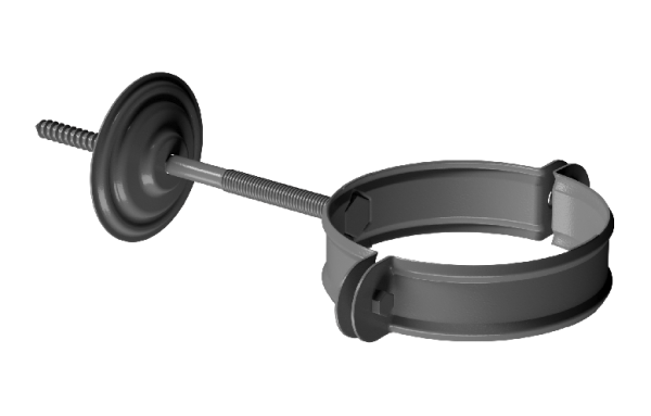 Хомут трубы D90 Döcke STAL PREMIUM Графит, (RAL 7024) купить в Анапе