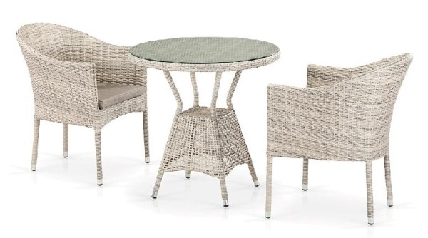 Комплект плетеной мебели AFINA из иск. ротанга T705ANT/Y350-W85 Latte 2Pcs купить в Анапе
