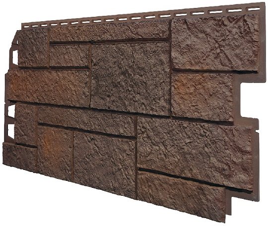 Фасадная панель VOX Sandstone (Сандстоун) темно коричневый купить в Анапе