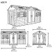 Сарай пластиковый LifeTime 15x8 DD купить в Анапе