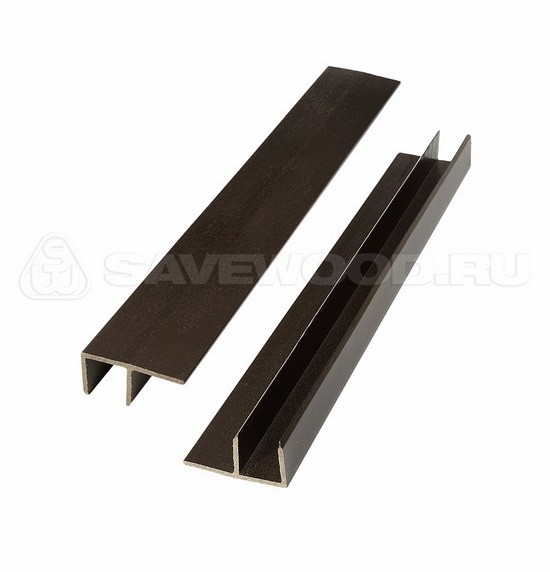 F-профиль ДПК Savewood – Тёмно-коричневый купить в Анапе