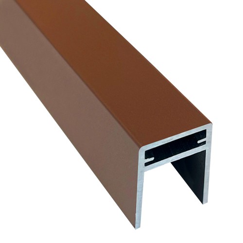 П-профиль Алюминиевый EasyDecking 35x25 Коричневый купить в Анапе