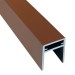 П-профиль Алюминиевый EasyDecking 35x25 Коричневый купить в Анапе
