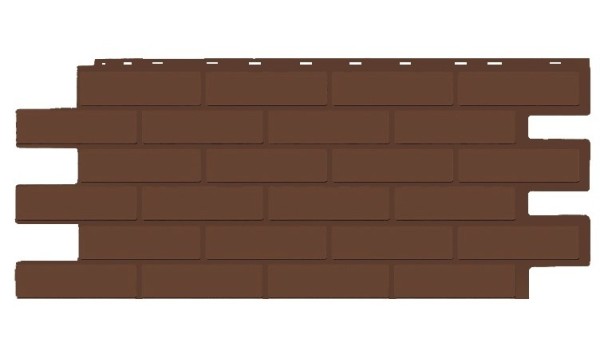 Фасадная панель T-Siding Кирпич Модерн Эко Браун купить в Анапе