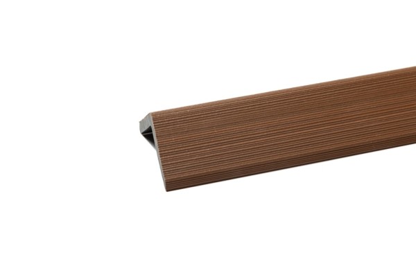 Уголок торцевой Ecodecking Скай коэкструзия 45х45х3000 Тик купить в Анапе