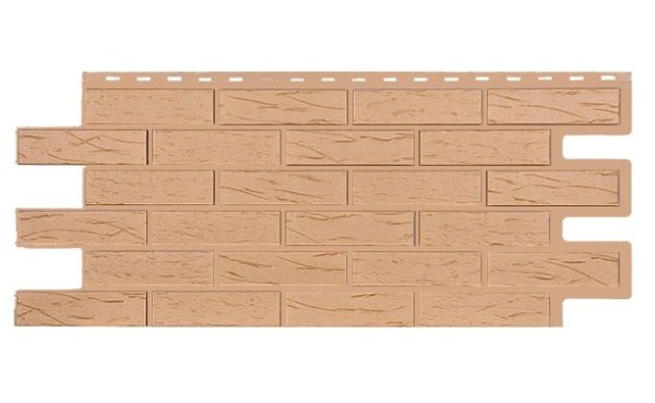 Фасадная панель T-Siding Кирпич Саман Эко Крем купить в Анапе